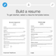 Resume.com te proporciona con templates bonitas e atractivas para tu CV. Lo único es que no podrás hacer muchos cambios.